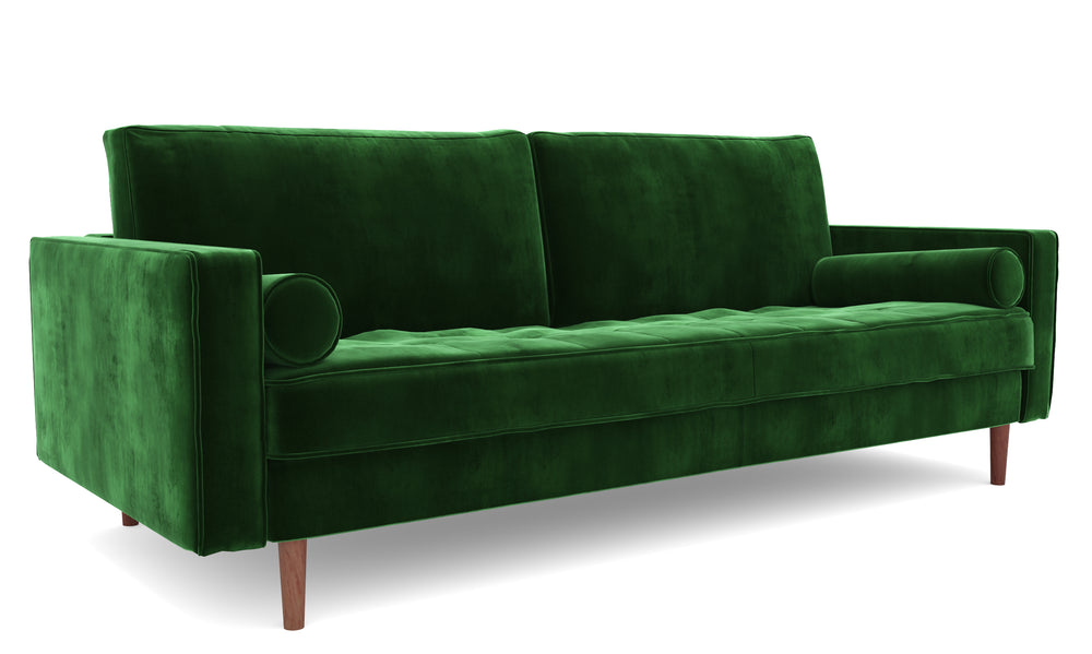 Elton Emerald Velvet Sofa