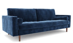 Elton Deep Blue Velvet Sofa